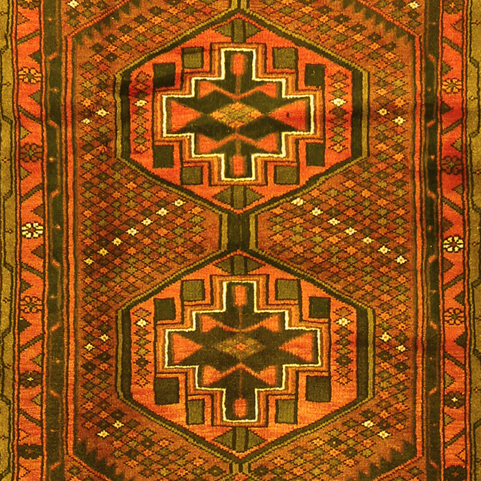 Machine Washable Persian Yellow Traditional Rug, wshtr2870yw
