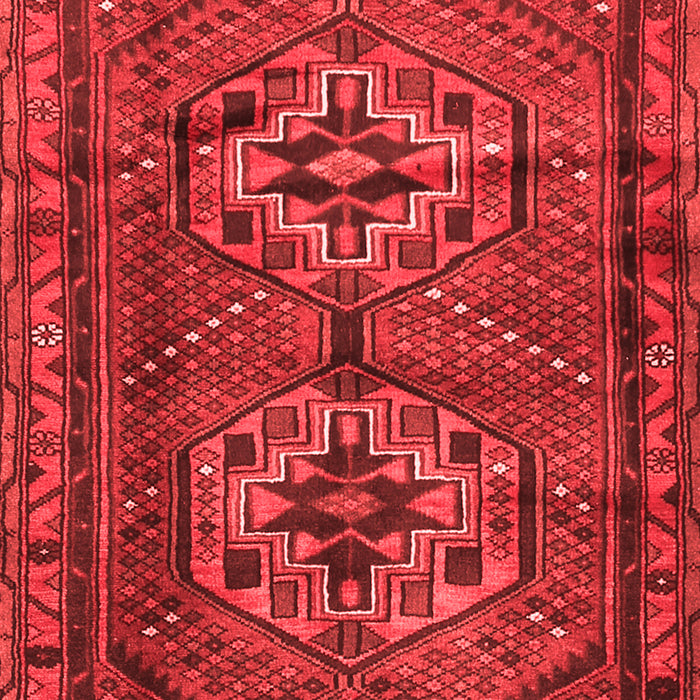 Machine Washable Persian Red Traditional Rug, wshtr2870red