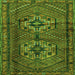 Serging Thickness of Persian Green Traditional Rug, tr2870grn