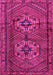 Machine Washable Persian Pink Traditional Rug, wshtr2870pnk