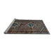 Sideview of Machine Washable Persian Light Blue Traditional Rug, wshtr2870lblu