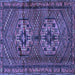 Square Persian Blue Traditional Rug, tr2870blu