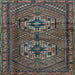 Square Machine Washable Persian Light Blue Traditional Rug, wshtr2870lblu