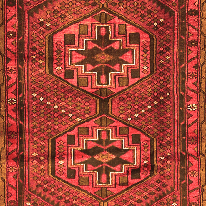 Serging Thickness of Machine Washable Persian Orange Traditional Area Rugs, wshtr2870org