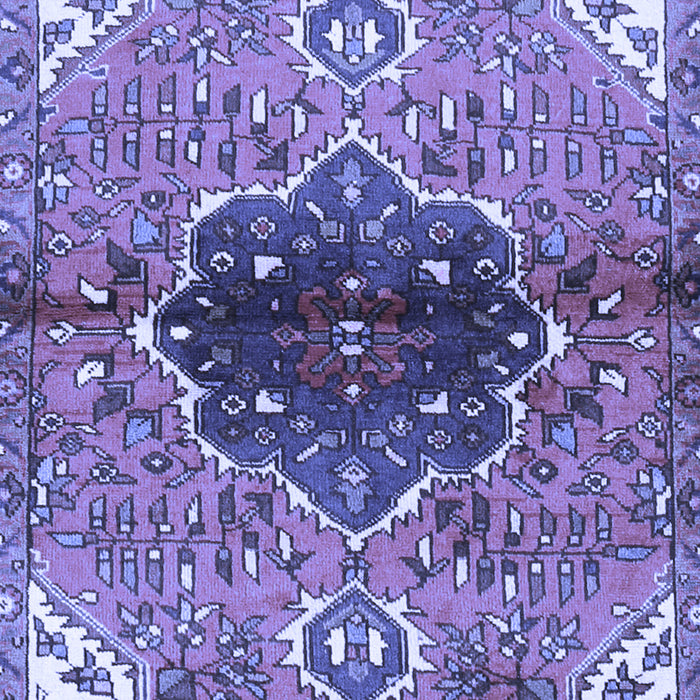 Machine Washable Persian Blue Traditional Rug, wshtr2871blu