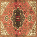 Square Persian Brown Traditional Rug, tr2871brn