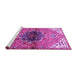 Sideview of Machine Washable Persian Purple Traditional Area Rugs, wshtr2871pur