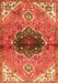 Serging Thickness of Machine Washable Persian Orange Traditional Area Rugs, wshtr2871org