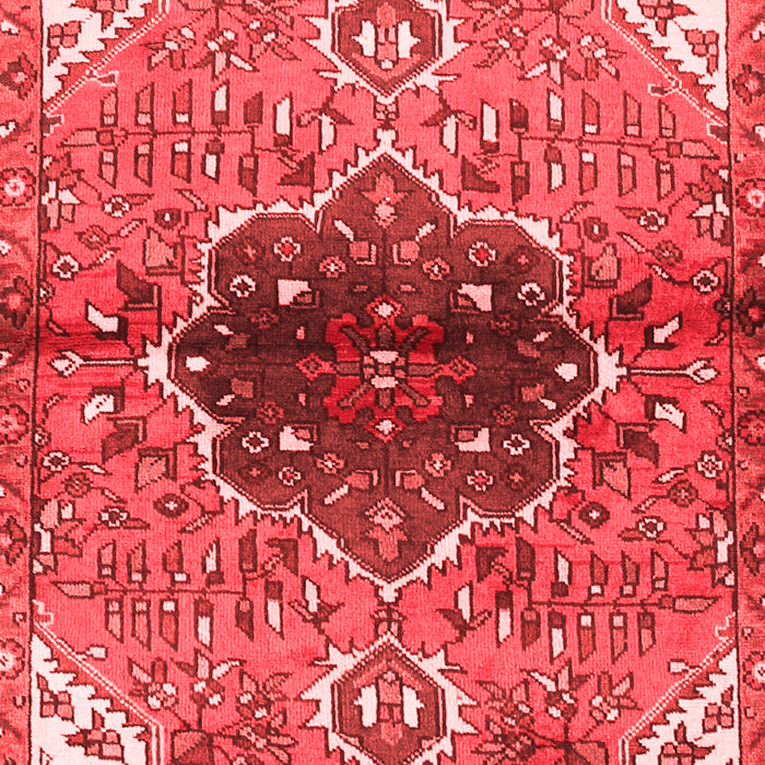 Machine Washable Persian Red Traditional Rug, wshtr2871red