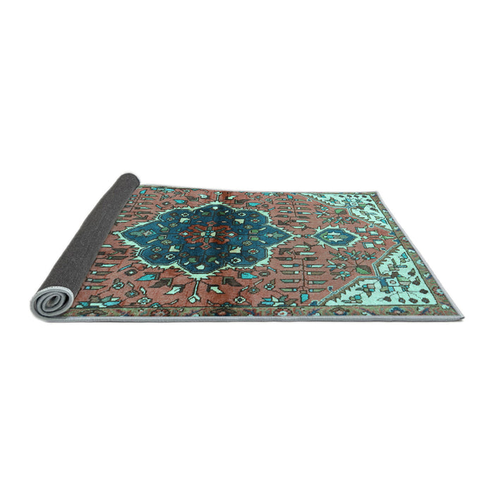 Sideview of Persian Light Blue Traditional Rug, tr2871lblu