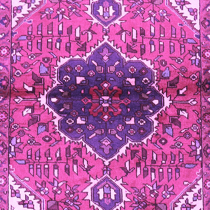 Machine Washable Persian Purple Traditional Area Rugs, wshtr2871pur