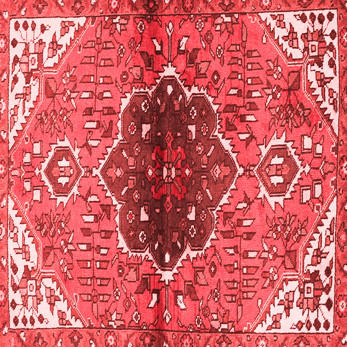 Machine Washable Persian Red Traditional Rug, wshtr2871red