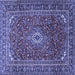 Square Persian Blue Traditional Rug, tr2872blu