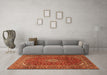 Machine Washable Persian Orange Traditional Area Rugs in a Living Room, wshtr2872org