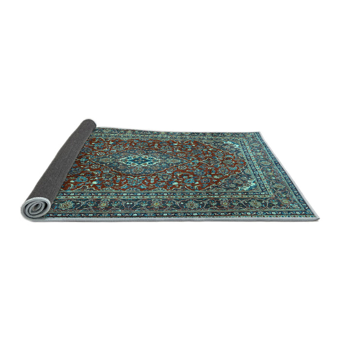 Sideview of Persian Light Blue Traditional Rug, tr2872lblu