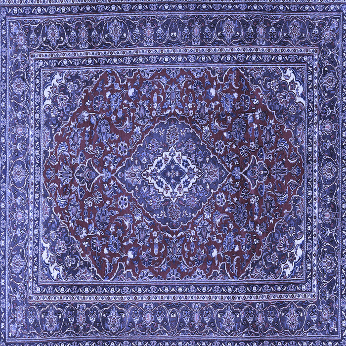 Square Machine Washable Persian Blue Traditional Rug, wshtr2872blu