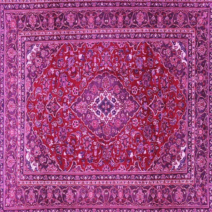 Square Machine Washable Persian Pink Traditional Rug, wshtr2872pnk