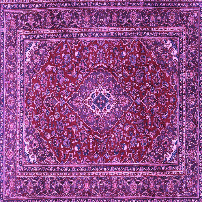 Square Machine Washable Persian Purple Traditional Area Rugs, wshtr2872pur