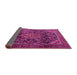 Sideview of Persian Pink Traditional Rug, tr2873pnk