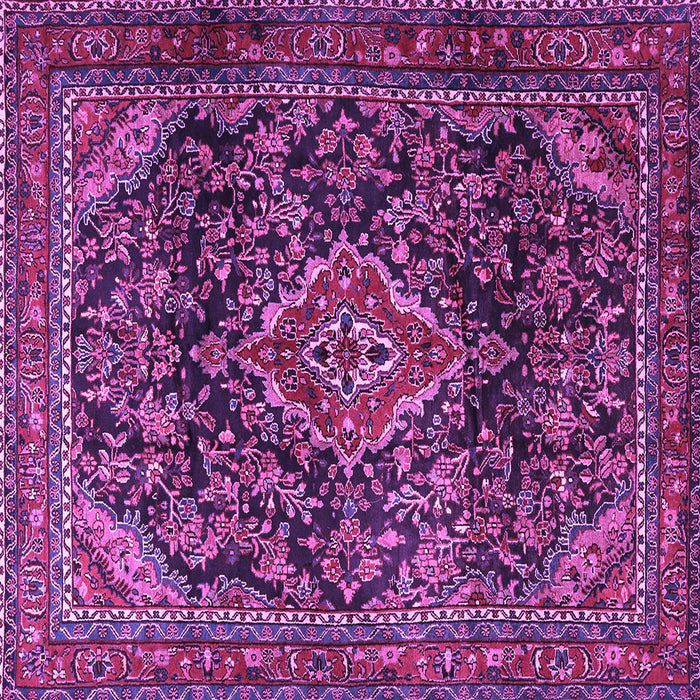 Square Persian Purple Traditional Rug, tr2873pur