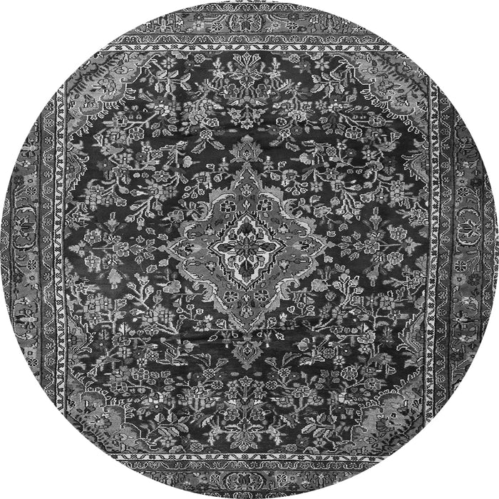 Machine Washable Persian Gray Traditional Rug, wshtr2873gry