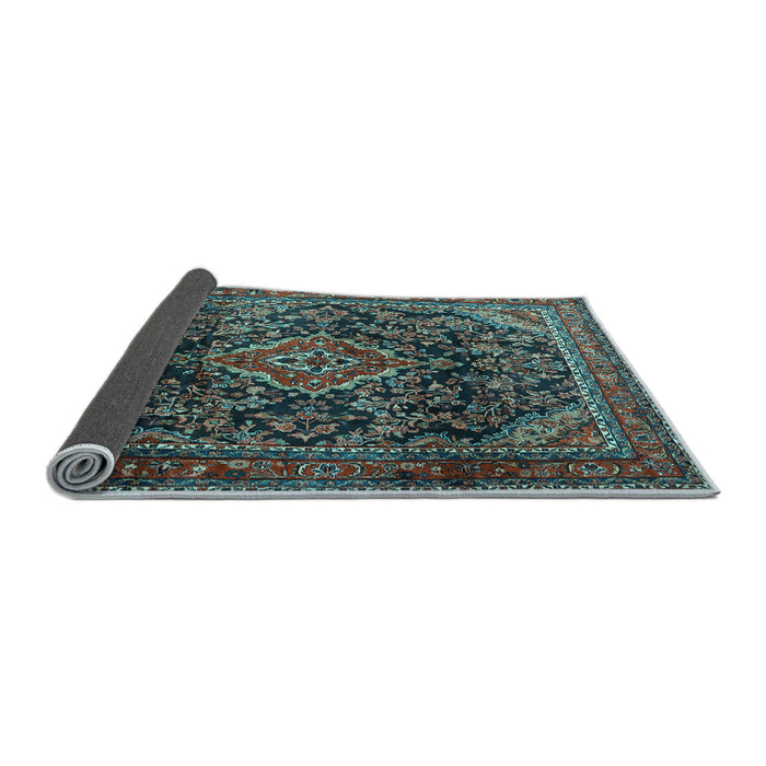 Sideview of Persian Light Blue Traditional Rug, tr2873lblu