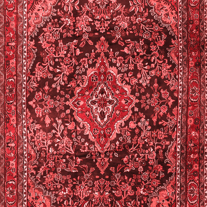 Machine Washable Persian Red Traditional Rug, wshtr2873red