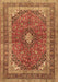 Medallion Brown Traditional Rug, tr2874brn