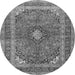 Square Medallion Gray Traditional Rug, tr2874gry