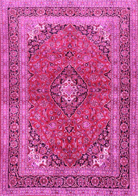 Medallion Pink Traditional Rug, tr2874pnk