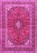 Medallion Pink Traditional Rug, tr2874pnk