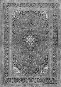 Medallion Gray Traditional Rug, tr2874gry