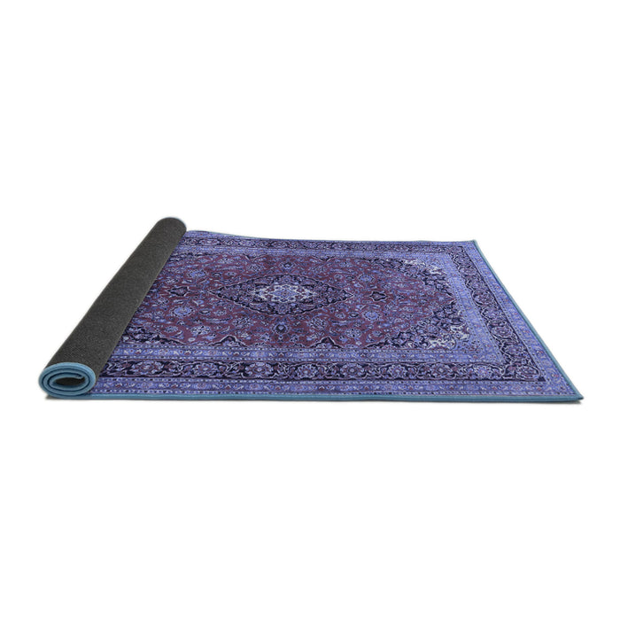 Sideview of Medallion Blue Traditional Rug, tr2874blu