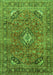 Medallion Green Traditional Rug, tr2875grn