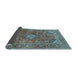 Sideview of Medallion Light Blue Traditional Rug, tr2875lblu