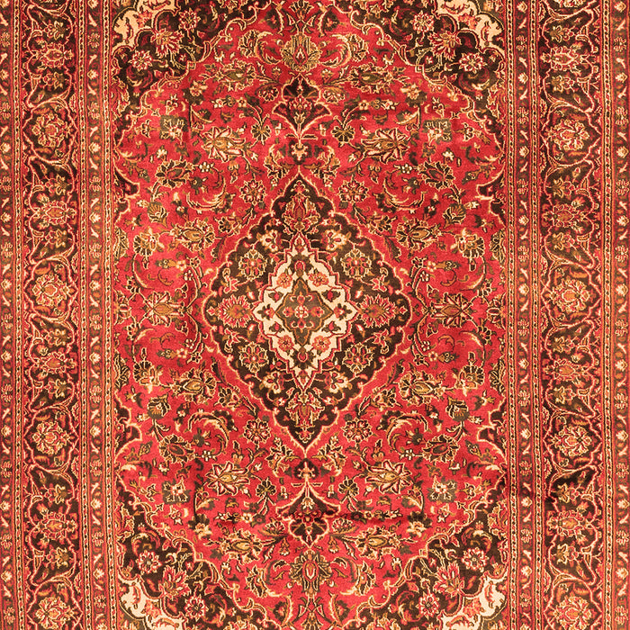 Medallion Orange Traditional Rug, tr2875org