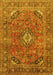 Medallion Yellow Traditional Rug, tr2875yw