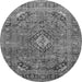 Square Medallion Gray Traditional Rug, tr2875gry