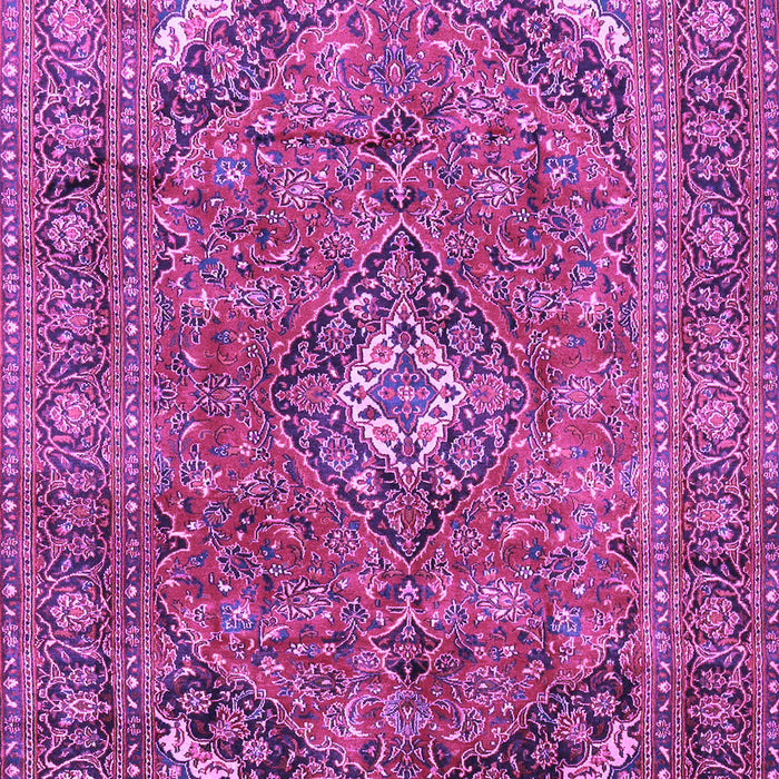 Machine Washable Medallion Purple Traditional Area Rugs, wshtr2875pur
