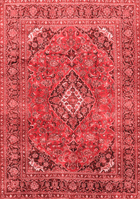 Medallion Red Traditional Rug, tr2875red