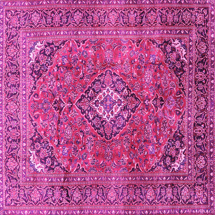 Square Medallion Pink Traditional Rug, tr2875pnk