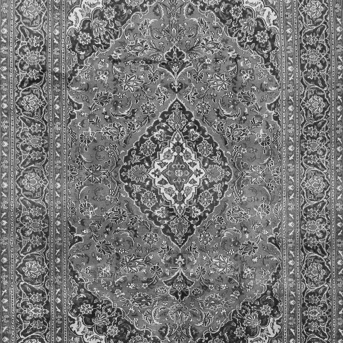 Serging Thickness of Machine Washable Medallion Gray Traditional Rug, wshtr2875gry