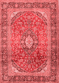 Medallion Red Traditional Rug, tr2876red