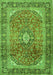 Medallion Green Traditional Rug, tr2876grn