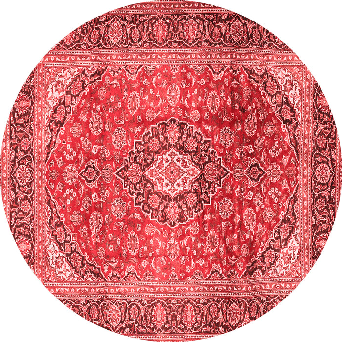 Medallion Red Traditional Rug, tr2876red