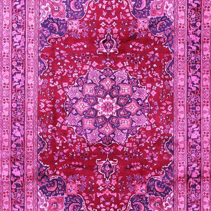 Machine Washable Persian Pink Traditional Rug, wshtr2877pnk