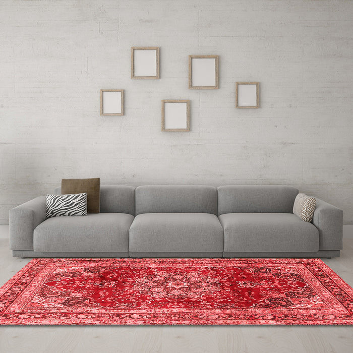 Traditional Red Washable Rugs