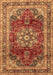 Machine Washable Persian Brown Traditional Rug, wshtr2877brn