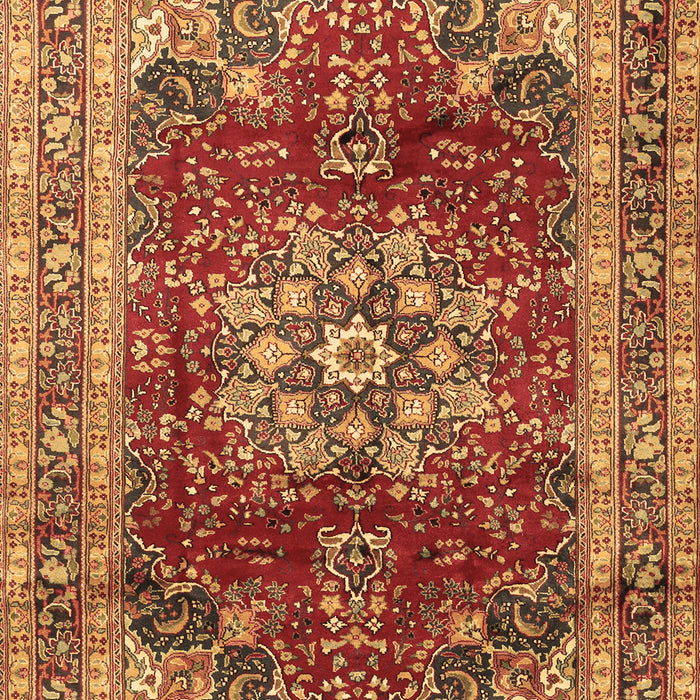 Machine Washable Persian Brown Traditional Rug, wshtr2877brn