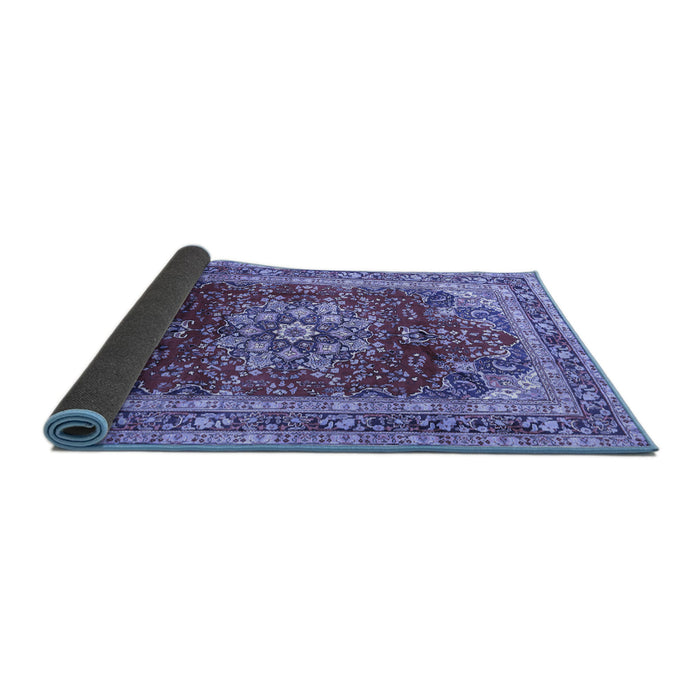 Sideview of Persian Blue Traditional Rug, tr2877blu